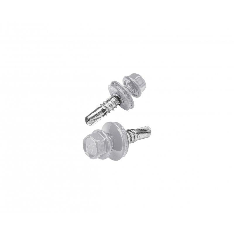 Pozinkovaný šroub samovrtný GT5  - Pozink lakovaný  - Bílo hliníková  -  Obrázek