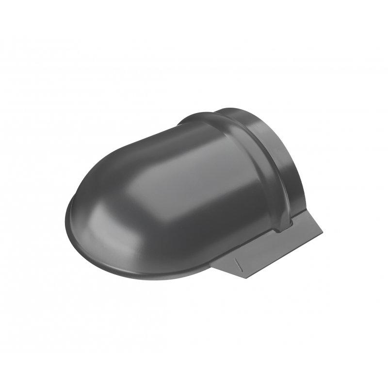 Ukončení hřebenáče oblé  - Hliník lakovaný  - Antracit  -  Obrázek