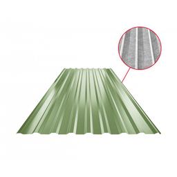 Trapéz střešní TR 18A SQ (sound – aqua)  - Pozink lakovaný  - Trávově zelená  -  Obrázek 1