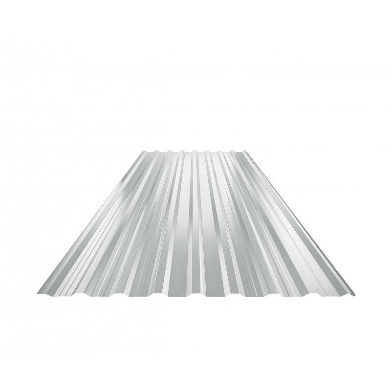 Trapéz střešní s prolisem TR 18A+  - Pozink lakovaný  - Lehce šedá  -  Obrázek