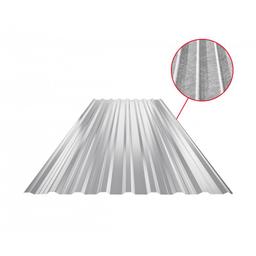 Trapéz střešní s prolisem TR 18A+ SQ (sound – aqua)  - Pozink lakovaný  - Bílo hliníková  -  Obrázek 1