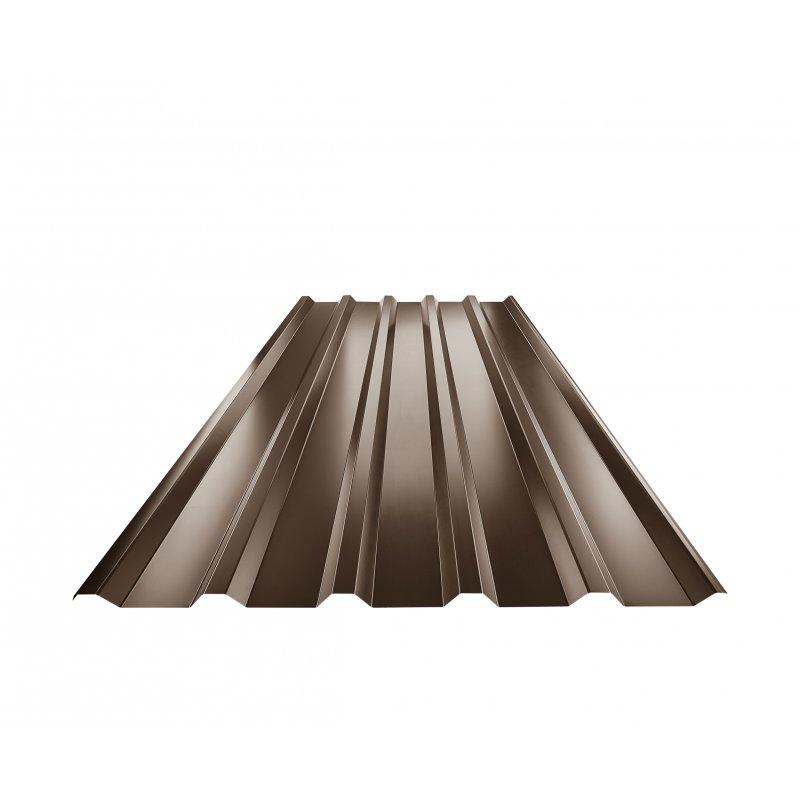 Trapéz střešní TR 35A  - Pozink lakovaný  - Testa di Moro  -  Obrázek