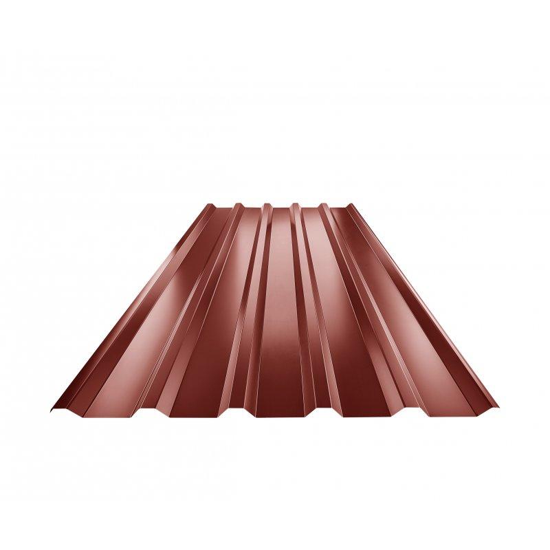 Trapéz střešní TR 35A  - Pozink lakovaný  - Ocelově červená  -  Obrázek