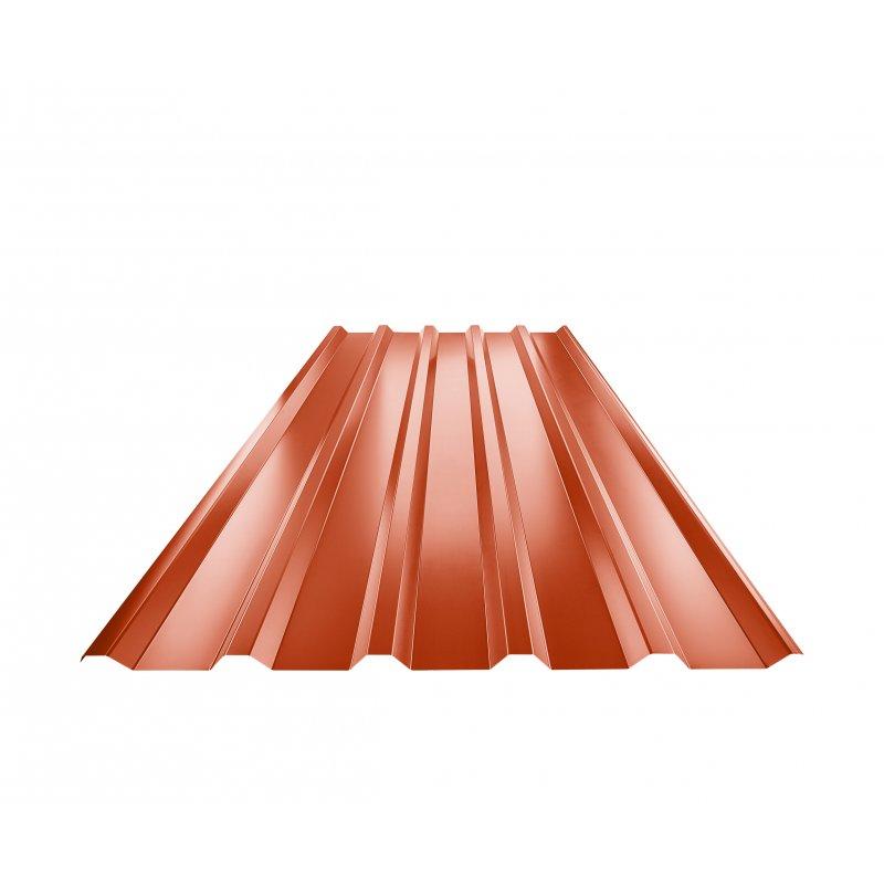 Trapéz střešní TR 35A  - Pozink lakovaný  - Rally červená  -  Obrázek