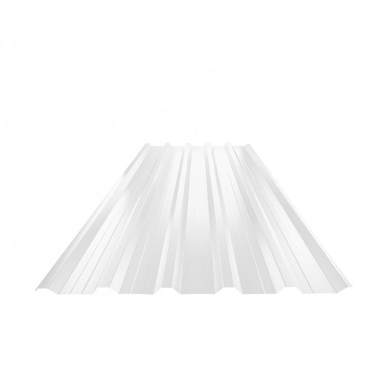 Trapéz střešní s prolisem TR 35A+  - Pozink lakovaný  - Šedo bílá  -  Obrázek