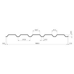 Trapéz fasádní TR 35B  - Pozink lakovaný  - Testa di Moro  -  Obrázek 2