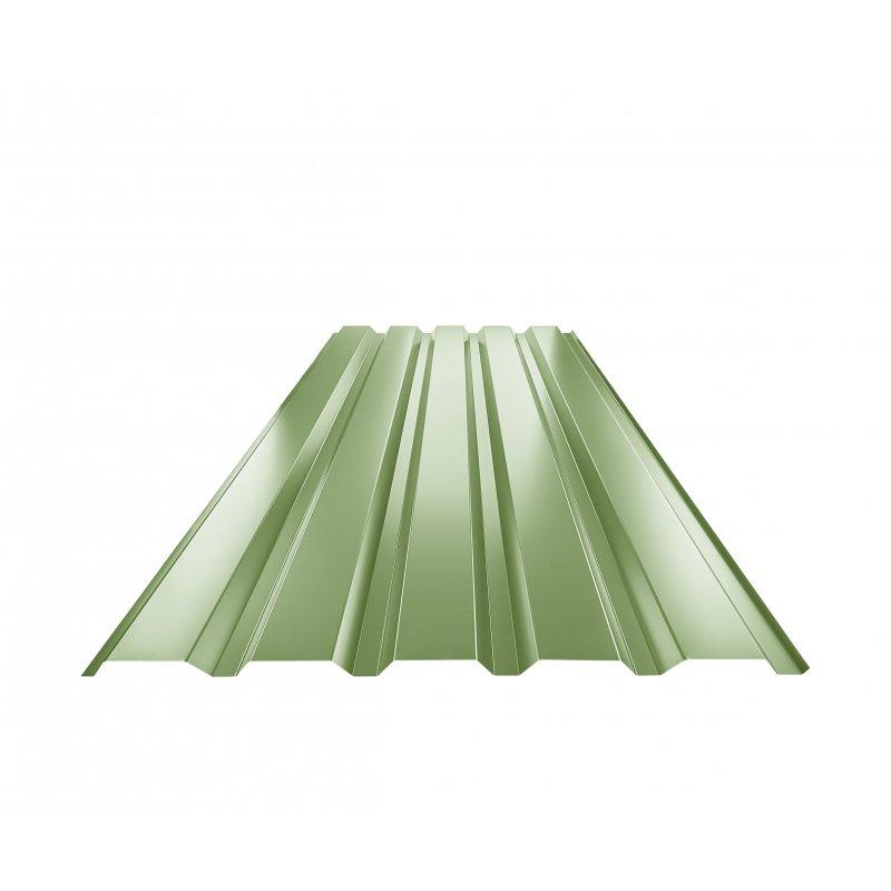 Trapéz fasádní TR 35B  - Pozink lakovaný  - Trávově zelená  -  Obrázek