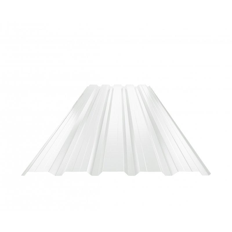 Trapéz fasádní s prolisem TR 35B+  - Pozink lakovaný  - Šedo bílá  -  Obrázek