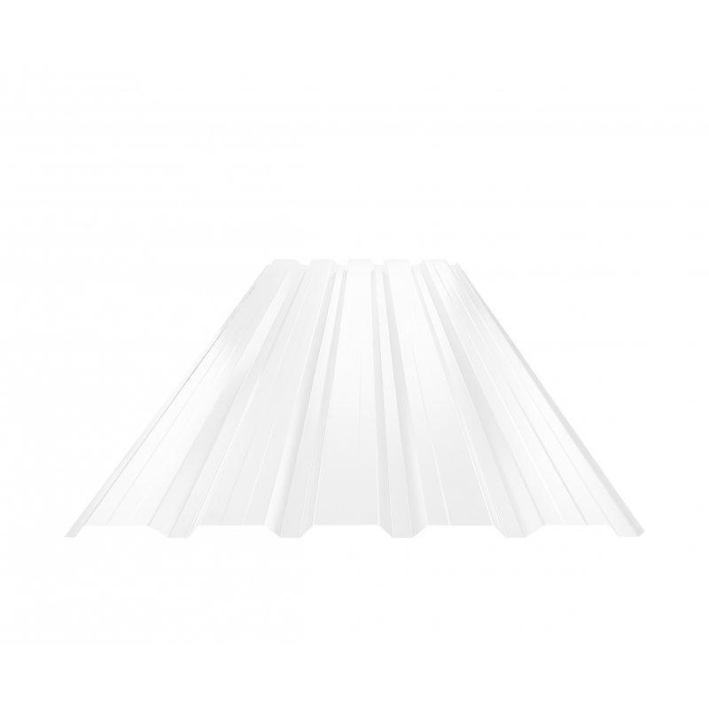 Trapéz fasádní s prolisem TR 35B+  - Pozink lakovaný  - Bílá  -  Obrázek