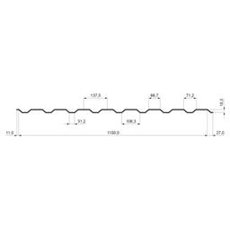 Trapéz fasádní TR 18B  - Pozink lakovaný
MATT  - Testa di Moro MATT  -  Obrázek 2
