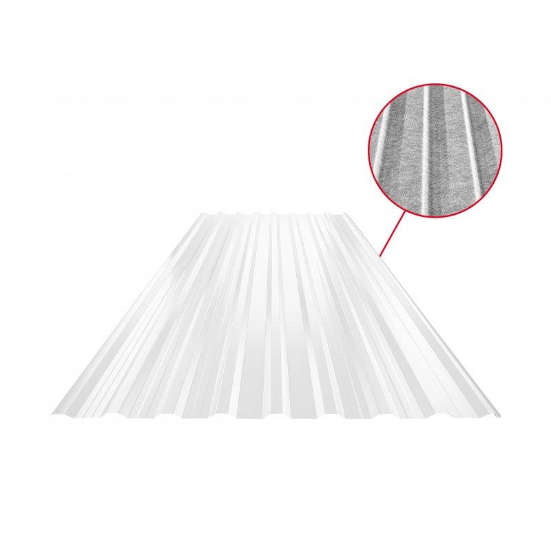 Trapéz střešní s prolisem TR 18A+ SQ (sound – aqua)  - Pozink lakovaný
MARCEGAGLIA  - Bílá  -  Obrázek