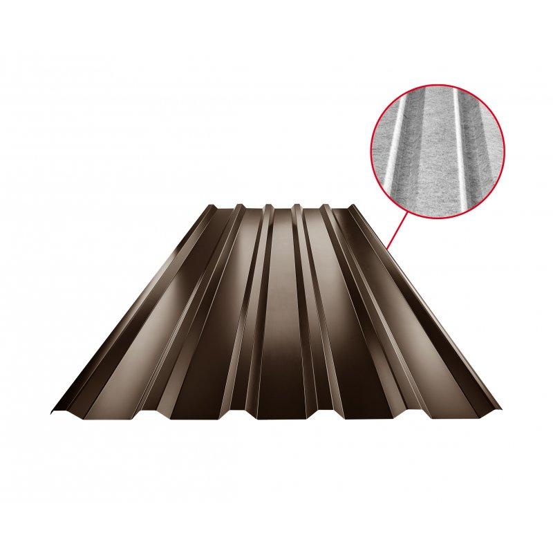 Trapéz střešní TR 35A SQ (sound – aqua)  - Pozink lakovaný
MARCEGAGLIA  - Tmavě hnědá ČOKO  -  Obrázek