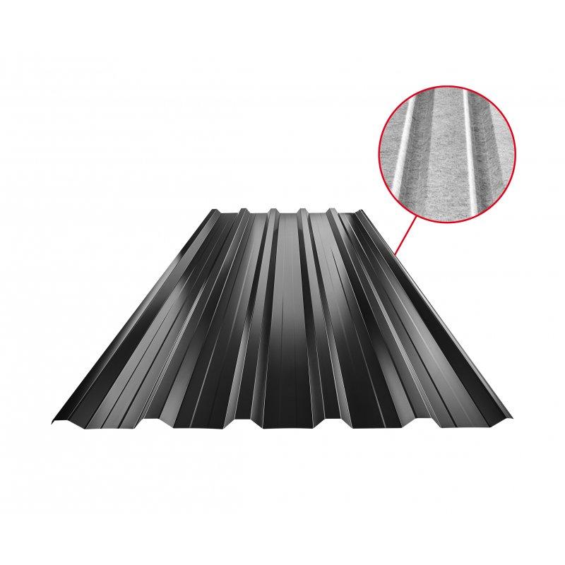 Trapéz střešní s prolisem TR 35A+ SQ (sound – aqua)  - Pozink lakovaný
MARCEGAGLIA  - Intenzivní černá  -  Obrázek