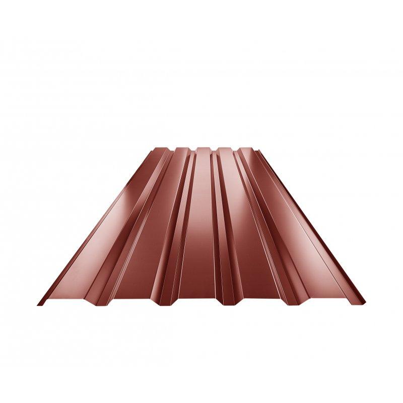 Trapéz fasádní TR 35B  - Pozink lakovaný
MARCEGAGLIA  - Ocelově červená  -  Obrázek