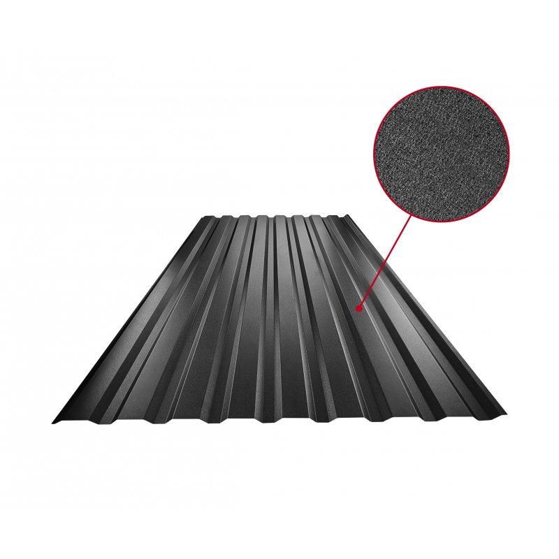 Trapéz fasádní TR 18B  - Pozink lakovaný
MATT MARCEGAGLIA  - Intenzivní černá MATT  -  Obrázek