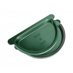 Čelo žlabové s těsněním  - Pozink lakovaný  - Mechově zelená  -  Obrázek 1