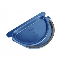 Čelo žlabové s těsněním  - Pozink lakovaný  - Modrá tmavá  -  Obrázek 1