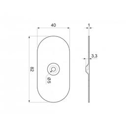 Talířová podložka ALUZINK  - Aluzink  - Natur  -  Obrázek 2
