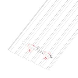 Držák na trapéz 2-dírový  - Hliník  - Natur  -  Obrázek 3