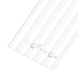 Rozrážeč ledu na trapéz  - Hliník  - Natur  -  Obrázek 3