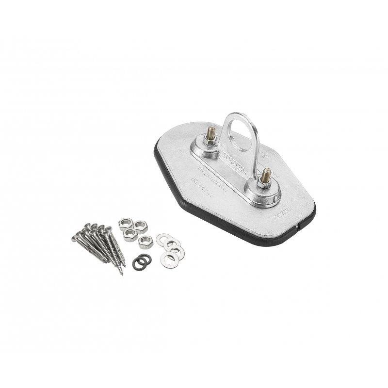 Deska trubky 1-dírová  - Hliník  - Natur  -  Obrázek