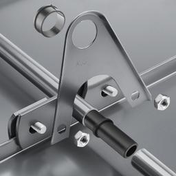 PVC vymezovací kroužek zachytávače sněhu  - PVC  - Intenzivní černá  -  Obrázek 2