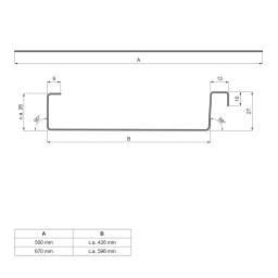 Svitek rozřez - Titan-zinek - Natur - Obrázek 2