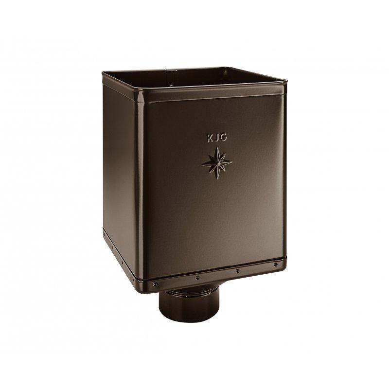 Sběrný kotlík DESIGN exzentrický  - Pozink lakovaný  - Testa di Moro  -  Obrázek