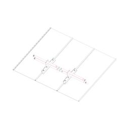 Trubka zachytávače sněhu  - Hliník – Natur  - Pozink lakovaný – Ocelově červená  -  Obrázek 3