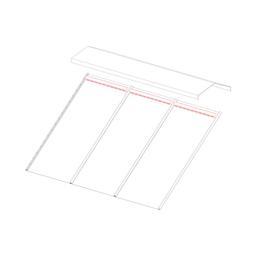 Větrací hřebenová lišta L25  - Pozink lakovaný  - Antracit  -  Obrázek 3