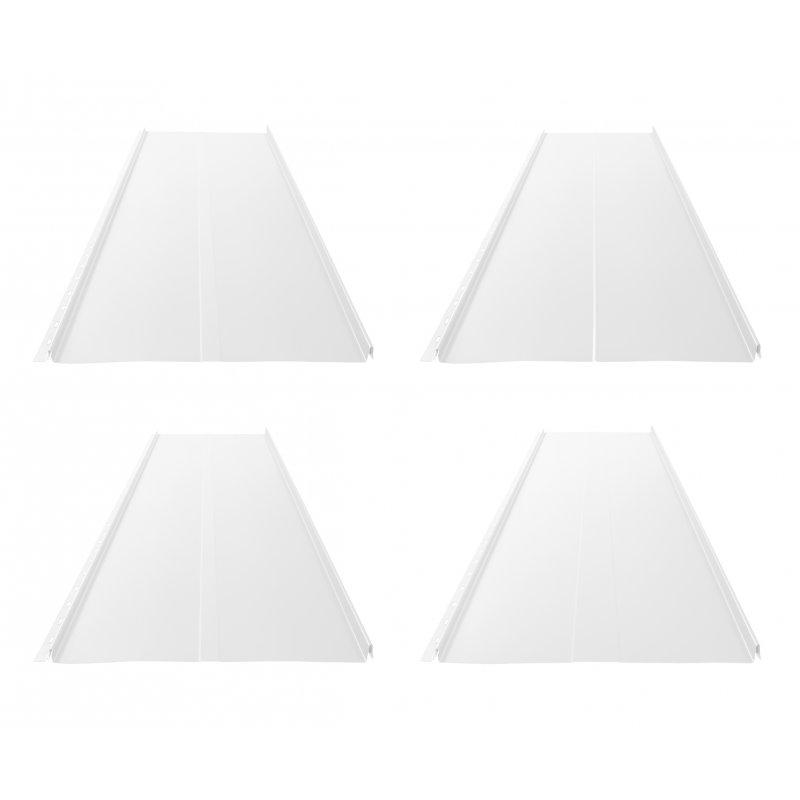 Střešní panel CLICK 306 P, R, T25, T58  - Pozink lakovaný  - Bílá  -  Obrázek