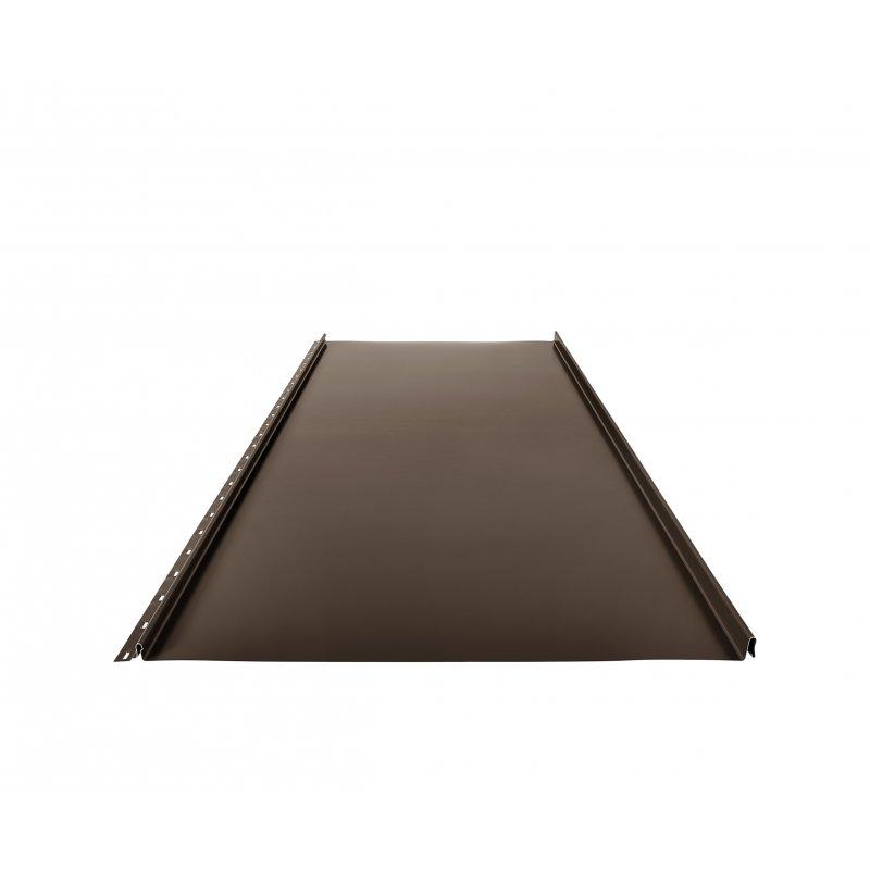 Střešní panel CLICK 515 P  - Pozink lakovaný  - Testa di Moro  -  Obrázek