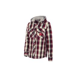 Košile s kapucí rubínová  - 100 % bavlna (cca 280 g/m²)  - Rubínová/Černá/Přírodní  -  Obrázek 1