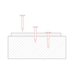 Hřebík lepenkový s hlavou 8 mm  - Pozink  - Natur  -  Obrázek 3