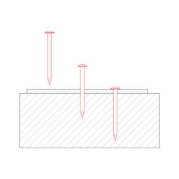 Hřebík lepenkový čočková hlava 6 mm  - Měď  - Natur  -  Obrázek 3