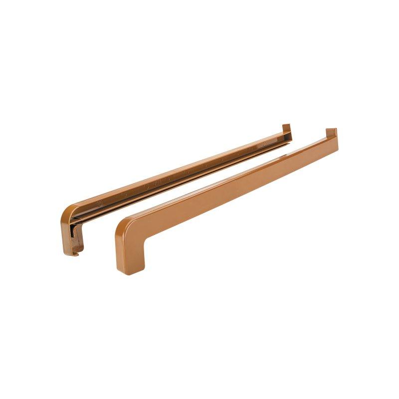 Parapetní krytka L+P  - PVC  - Bronz  -  Obrázek