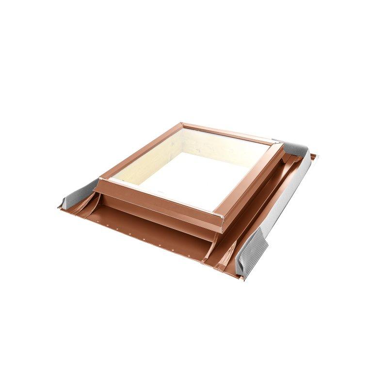 Výlezové střešní okno UNI  - Pozink lakovaný  - Měděno hnědá  -  Obrázek