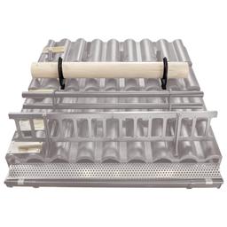 Držák břevna rovný  - Hliník – Natur  - Pozink lakovaný – Ocelově červená  -  Obrázek 2