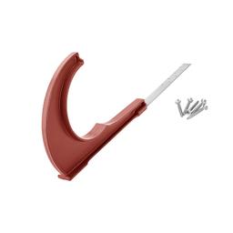 Držák břevna rovný  - Hliník – Natur  - Pozink lakovaný – Ocelově červená  -  Obrázek 1