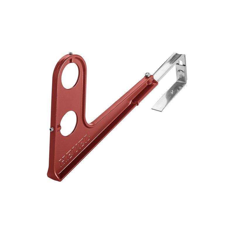 Držák trubky zachytávače sněhu  - Hliník – Natur  - Pozink lakovaný – Ocelově červená  -  Obrázek