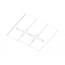 Sněhový zachytávač dvouděrový  - Pozink lakovaný
MATT  - Intenzivní černá MATT  -  Obrázek 4