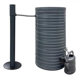 Zachytávač vody s hadicí a knoflíkem  - Hliník lakovaný  - Světle šedá  -  Obrázek 3