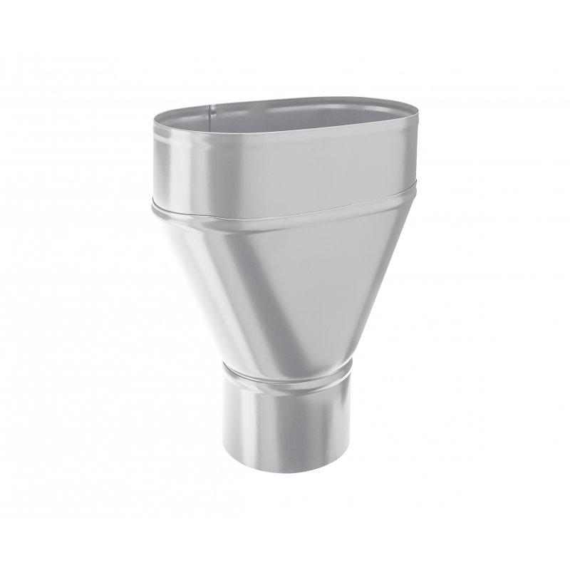 Kotlík sběrný centrální  - Pozink lakovaný  - Bílo hliníková  -  Obrázek