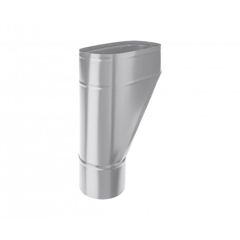 Kotlík sběrný boční  - Pozink lakovaný  - Bílo hliníková  -  Obrázek