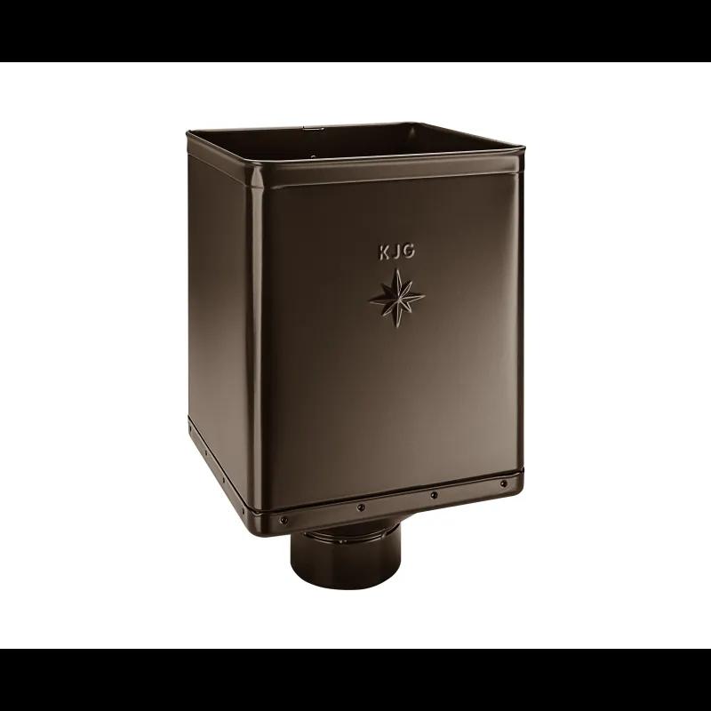 Sběrný kotlík DESIGN exzentrický  - Pozink lakovaný  - Tmavě hnědá ČOKO  -  Obrázek