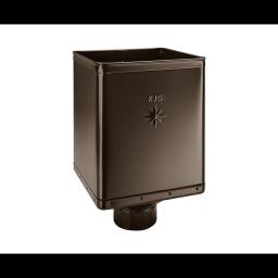 Sběrný kotlík DESIGN exzentrický  - Pozink lakovaný  - Tmavě hnědá ČOKO  -  Obrázek 1