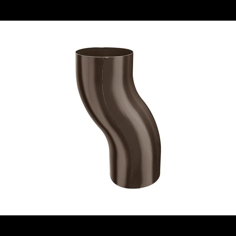 Koleno soklové  - Pozink lakovaný  - Tmavě hnědá ČOKO  -  Obrázek
