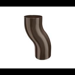 Koleno soklové  - Pozink lakovaný  - Tmavě hnědá ČOKO  -  Obrázek 1