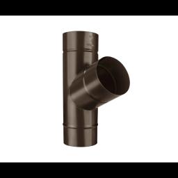 Svodová odbočka 72°  - Pozink lakovaný  - Tmavě hnědá ČOKO  -  Obrázek 1