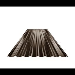 Trapéz střešní s prolisem TR 18A+  - Pozink lakovaný  - Tmavě hnědá ČOKO  -  Obrázek 1